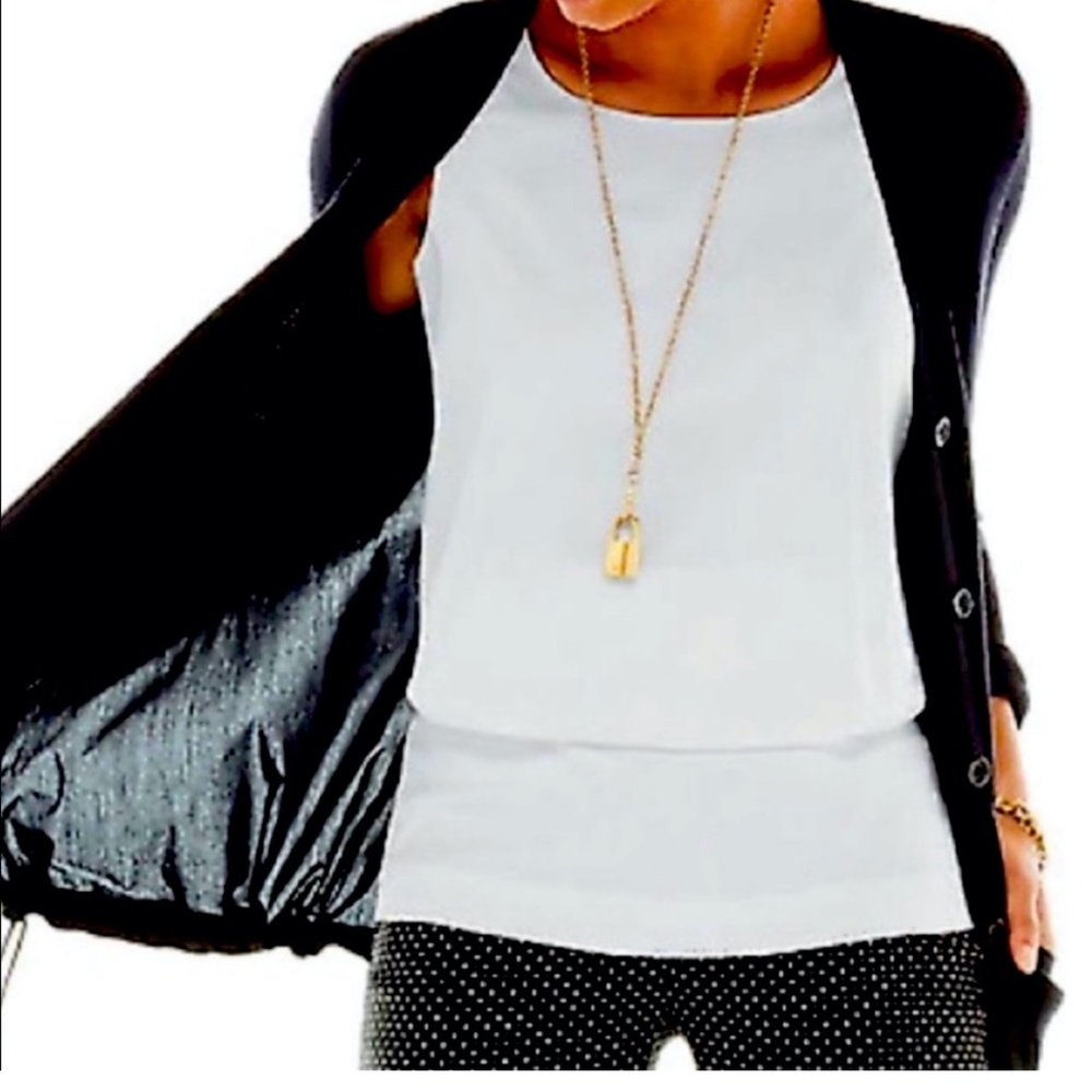 EUC Cabi White Indulgence Sleeveless tank size S Style# 5226